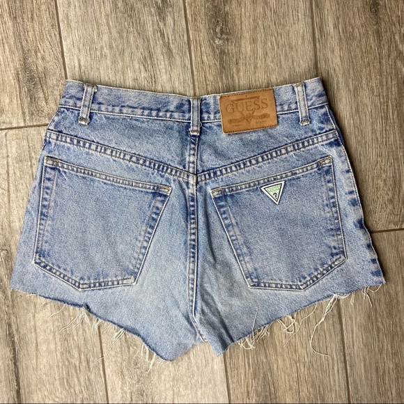Vintage Guess Custom Made Jean Shorts - Picture 4 of 7